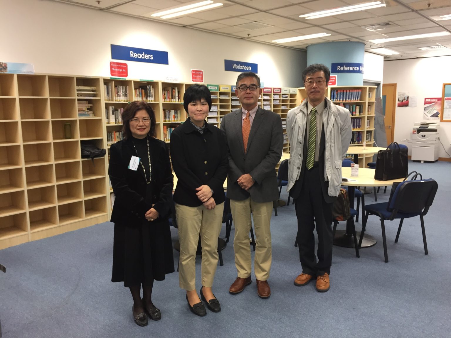 香港城市大学のSelf-Access Centreにて