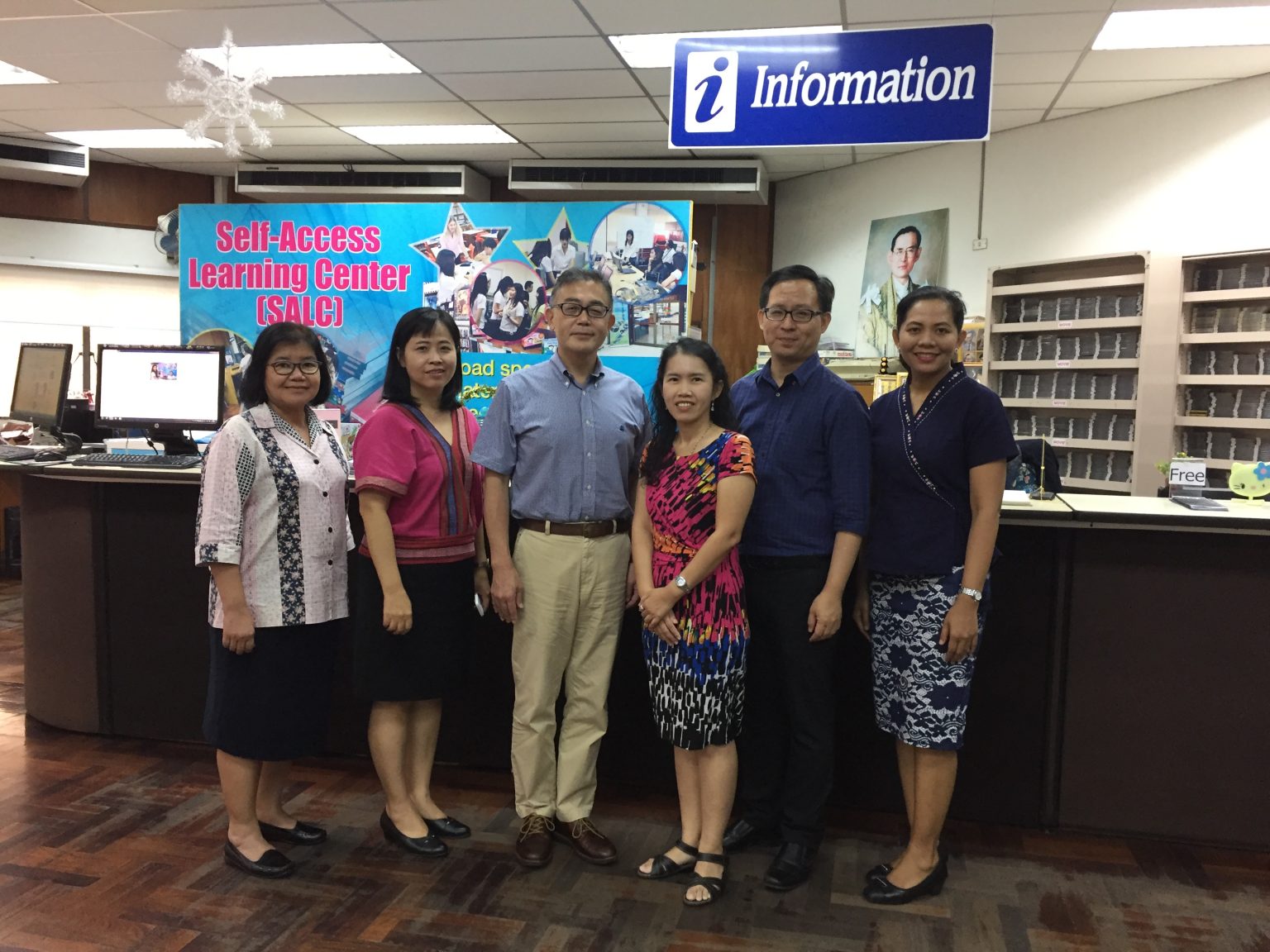 チュラロンコン大学（タイ）のSelf-Access Learning Centerにて